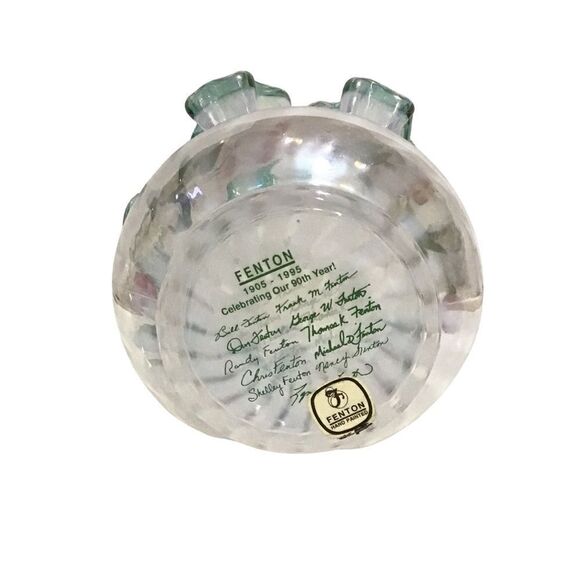 Fenton 90th Anniversary Azalea Spiral Optic Basket - Picture 6 of 7